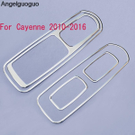 Car Styling Car Window Glass Lift Buttons frame decoration cover trim For Porsche Panamera Cayenne Option C white