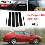 Uued saabunud 6 tk poleeritud samba postid sobivad Peugeot 408 2010-2013 akna trimmikatte BC kolonnile black