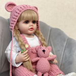 Ilus Pehme Reborn Baby Realistlik Mini Baby Reborn Child juustega Nukk T&uuml;drukule V&auml;ikelapsele S&uuml;nnip&auml;evakingitus 55cm