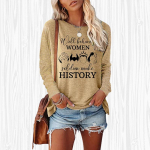 Naiste s&uuml;gistopsid avara kassi monogrammprinteriga Kausaalne pikkade varrukatega T-s&auml;rk top pluus XS