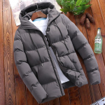 Winter Bread Boys Puuvillase polsterdatud jope kapuutsiga polsterdatud jakiga M hall