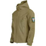 Meeste ja naiste jope Veekindel Softshell jakid Army Hoody jope 2XL armee roheline v&auml;rv