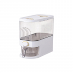 L&auml;bipaistev riisi &auml;mber majapidamises kasutatavate dosaatorite v&auml;ljapressimisega riisihoidla &auml;mber Teravilja ja mitmesugused terad suletud riisihoidla small roheline