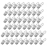 50 tk. Rippkonksuga kardinaklamber Tugev metallist tugev kandev&otilde;ime, multifunktsionaalne du&scaron;ikardina klambri riidepuu Vannitoa tarvikud 50pcs