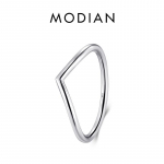 Modian 925 h&otilde;bedane nool virnastatav mood geomeetriline s&otilde;rmus klassikaline s&otilde;rmega peen, populaarne naiste ehted 5 h&otilde;be