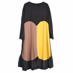 XITAO vaba vabaaja t&auml;isvarrukatega lapiline kleit DMJ2787 One Size must