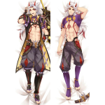 Arataki Itto Cosplay Dakimakura Genshin Impact Padjap&uuml;&uuml;r Kallistav Kehapadi &Uuml;mbris Otaku Padjap&uuml;&uuml;r Virsikunahk 120x40cm Pillowcase beige