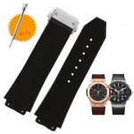 Hubloti rihma jaoks BIG BANG kellarihm roostevaba pandlaga tasuta t&ouml;&ouml;riist meestele uus p&auml;ris lehmanahast kummist kellarihm 26*19mm pruun must 26X19mm black clasp