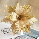 J&otilde;ululilled J&otilde;ulupuu kaunistused TreeHome kaunistused Glitter Kunstlikud v&otilde;ltslilled j&otilde;uluehted Navidad uusaasta kaunistused j&otilde;ulud One Size