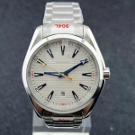 41mm Mehaaniline Kell Automaatne Kell 316 Roostevaba Teras Helendav Veekindel Miyota 8215 Liikumine Oranž elevandiluuvalge