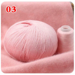 50+20g/komplekt Knitting Yarn Ball Baby K&auml;sitsi kootud ka&scaron;miirl&otilde;ng 100% Mongoolia ka&scaron;miirvillane ka&scaron;miir 3