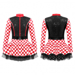 Lastele, t&uuml;drukutele, litritega v&otilde;idus&otilde;itja Cosplay v&otilde;rgust Tutu kleit v&otilde;idus&otilde;iduauto juhi cosplay kost&uuml;&uuml;m Halloweeni esinemiseks 3-4 Years punane