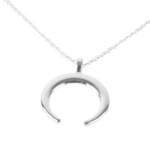 Simple Women Crescent Moon Ripats Kett Kaelakee Banque Ehted S&uuml;nnip&auml;evakingitus kuldne