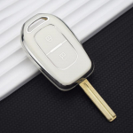2 nupuga TPU auto kaugjuhtimispuldi v&otilde;tmekaane &uuml;mbris Renault Duster Dacia Scenic Master Megane hoidiku kaitse lisatarvikutele Key Case valge