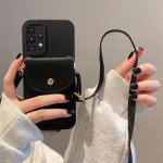 Lanyard Crossbody kaardipesa kotihoidja &uuml;mbris Samsung S24 S23 S22 Ultra S21 S20 Fe A14 A24 A34 A54 A13 A23 A33 A53 A12 A22 A32 A52/Redmi 12C 12 13C jaoks Samsung A12