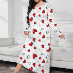 Naiste mood pikkade varrukatega liblikas&uuml;damega leopardimustriline &otilde;lgkleit 5XL