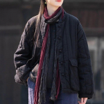 Johnature naiste vintage linased pargid pikkade varrukatega n&ouml;&ouml;biga pluss puuvillane soe mantel talvine &uuml;hev&auml;rviline Hiina stiilis pargid One Size must