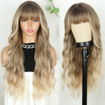 LISI HAIR s&uuml;nteetilised pikad v&auml;rvilised parukad tukkidega Naturaalne laineline parukas naistele, igap&auml;evane Cosplay kuumakindel 65cm