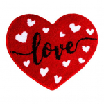 S&otilde;brap&auml;eva vannitoavaip libisemiskindel s&uuml;damekujuline vannimatt Pehme pestav armastuse kujuline du&scaron;imatt Vannitoa kaunistus 40cm