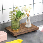 Talumaja Wood Riser Puidust Dekoratiivne Pjedestaal Stand Kandik N&auml;idiku Dekoratsioon Kodu Rustic ja With Handle