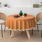 Moodne minimalistlik puuvillase lina &uuml;mmargune laudlina k&auml;sitsi valmistatud pits paksustatud laudlinad lihtne veekindel tolmukindel l&otilde;hnatu lauakate 220cm round