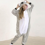 Kigurumi Animal Cosplay kapuutsiga kombinesoon pidžaama meeste naiste pikkade varrukatega talvine soe Rompe magamisriided Panda Lion, leopard, elevant, sebra, tiiger cosplay L