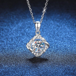 Moissanite kaelakee p&ouml;&ouml;rlev tuuleveski ripats 1-karaadine D v&auml;rvi v&auml;&auml;riskivist kaelakee, sertifitseeritud GRA ehete naiste kingitus 45cm