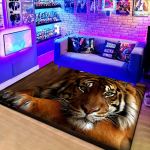 1 tk Luksuslik Realistic Tiger Print k&ouml;&ouml;gimatt Pehme paksendatud k&ouml;&ouml;gip&otilde;randamatt Veekindel libisemiskindel &otilde;likindel p&otilde;randamati jooksvaip 40x60cm