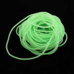 3pcs Soft Plastic Fishing Angling Luminous Green in Dark Carp Sea Rig Tubing 4m