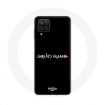M&auml;ngu Samsung Galaxy A12 Case Squid logo must taust