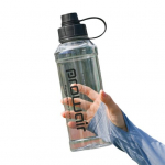 Yousheng 1000 ml spordiveepudel suure mahutavusega k&auml;epidemega lekkekindel shaker Cup kaasaskantav l&auml;bipaistev joogin&otilde;u 1000ML hall