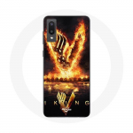 &Uuml;mbris Samsung Galaxy A02 Vikings Series 6. hooaja logoga V tulem&otilde;&otilde;k must taust