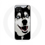 &Uuml;mbris Samsung Galaxy A22 5G Siberian Husky Blue Eyes jaoks