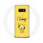 Coque pour Samsung Galaxy S8 BTS Bangtan Gar&ccedil;ons BT21 Chimmy Jimin Fond Jaune
