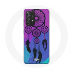 &Uuml;mbris Samsung Galaxy A52 Dream Catcherile, must sinine ja lilla taust