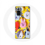 Coque pour Xiaomi Redmi Note 10 Pro BTS Bangtan Sonyeondan BT21 Tata Chimmy Cooky Rj Shooky Koya Mang Et Van