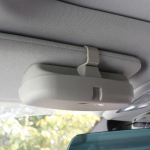 Minu hea auto prillide &uuml;mbris Organic Box p&auml;ikeseprillide hoidja hoiutaskud Ford Focus Fiesta Ecosport Everest Mondeo Kuga jaoks double buckle black black