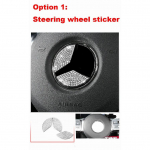 Diamond sticker For Mercedes Benz A class W177 V177 A200 A180 + car Interior decoration accessories sticker Option 1