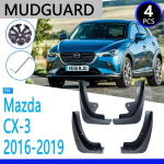 Mudguards fit for Mazda CX-3 2016 2017 2018 CX3 CX 3 Car Accessories Mudflap Fender Auto Replacement Parts black