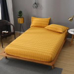 100% puuvillane voodilina, pehme mugav madratsikaitse, klassikaline ruuduline stiil, 140x200 160x200 180x200...19 suurused Pillowcase 2 Pcs