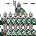 13tk/komplekt Keskaegsete r&uuml;&uuml;tlite r&uuml;hma s&otilde;jav&auml;es&otilde;durite kuju ehitusplokk, harivad m&auml;nguasjad lastele KT1073