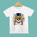 90ndate Harajuku Vintage T-s&auml;rgid Guns N' Roses Rock Streetwear T-s&auml;rk Unisex Naiste Mood Vabaaja L&uuml;hikeste Varrukatega Suurem Suurus T-s&auml;rk Unisex 4XL