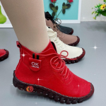 Kevadised libisemiskindlad naistejalatsid Kulumiskindlad kerged spordijalatsid Naiste kingad Paelad Naiste nahast kingad Loafers 37 punane