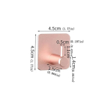 1 tk. Kleepuv seinakonksud Vannitoa hommikumantli konksuga seinariip r&otilde;ivaste jaoks M&uuml;ts Mantel K&auml;ekott Metallist k&ouml;&ouml;giriiul Vannitarvikud must