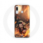 Coque Maniacase pour Samsung Galaxy A40 Demon Slayer Nezuko 3D art anime Manga