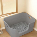 Litter Box Cat Kitten WC kaasaskantav voodipann Liivakast Pritsmekindel kollane