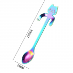 Roostevabast terasest kohvilusikas Armas armsa kassi kujuga teelusikat&auml;is magustoidu suupistete lusikaga j&auml;&auml;tise minilusikad lauan&otilde;ud k&ouml;&ouml;giriistad