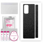 apgo Protective Skin Sticker for the back compatible with Xiaomi Mi Mix Fold, Wrap Film, Foil, Vinyl - Pattern Black Honeycomb