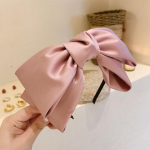 Big Bow raampeakatted Naiste peapael, t&uuml;drukud Vintage Bowknot juuksepaelad laia juuksepaela r&otilde;ngas juuste aksessuaaride jaoks roosa