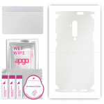 apgo Protective Skin Sticker for the back+sides compatible with OnePlus 7T Pro, Full Wrap Film, Foil, Vinyl - Pattern Matte Transparent